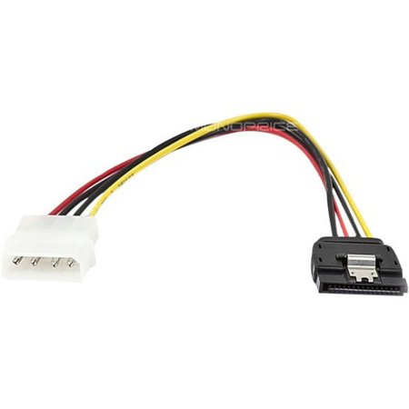 UPC: 0844660087991 | Monoprice DATA Cable – 0.67 Feet – SATA 15-pin Female with Latch to Molex 4-pin Male Power Adapter
