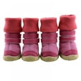 thumbnail image 4 of 4Pcs Dog Shoes for Medium Small ​Dogs Winter Snow Dog Booties with Adjustable Straps Rugged Anti-Slip Sole Paw - Pet Dog Boots, 4 of 7