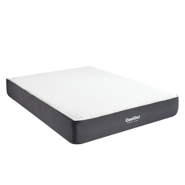 Classic Brands 10 Inch Cool Gel Memory Foam Medium Firm Mattress, Twin