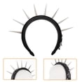 thumbnail image 2 of FELTECHELECTR Diadema para cosplay, diadema para fiesta, diadema con remaches, tocado para fiesta de festival, 2 of 6