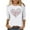 White, variant on CFLVAEK Womens Valentines Day Shirts Fashion Love Heart Graphic T Shirts Plus Size 3/4 Sleeve Blouses Casual Round Neck Tops Holiday Gifts for Women XXL