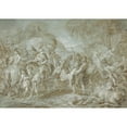 thumbnail image 3 of François Lemoyne 18x14 Black Modern Framed Museum Art Print Titled - Alexander and Porus Early (18th Century), 3 of 5