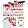 thumbnail image 6 of Red Polka Dot Blackout Curtains, Light Blocking Print Window Curtains, Abstract Modern Art Dots Watercolor Thermal Insulated Window Drapes for Living Room Kitchen Cafe 2 Panels, 104"W x 52"L, 6 of 9