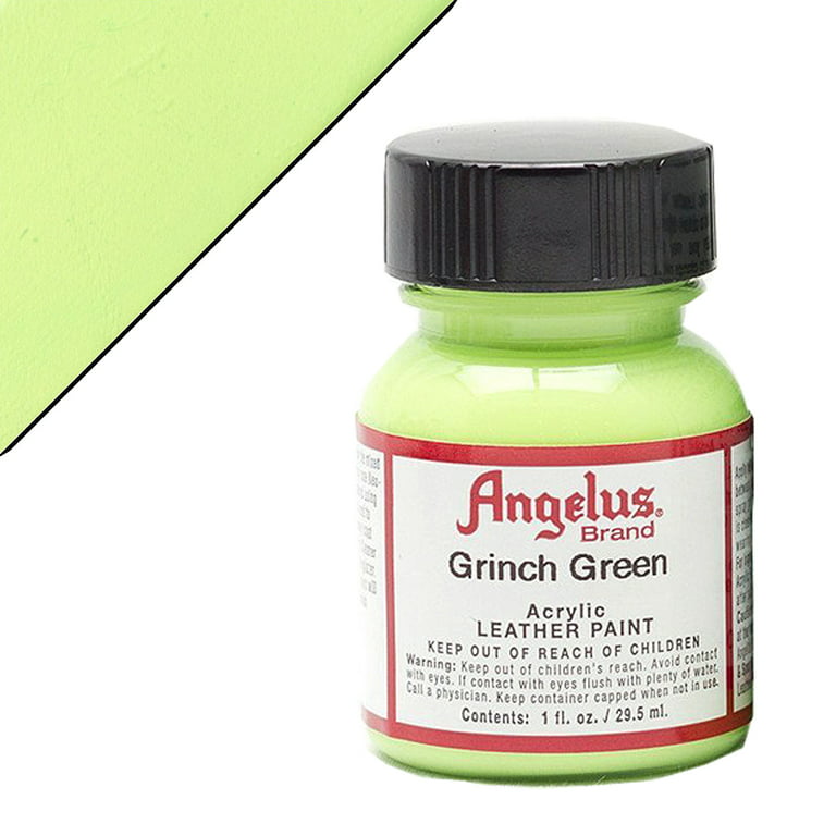 Angelus Acrylic Leather Paint - Grinch Green, 1 oz