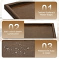 thumbnail image 3 of Uxcell Wooden Serving Tray, Square Decorative Platter for Serving Food and Drinks in Style Brown 14.2x14.2 Inch, 3 of 6