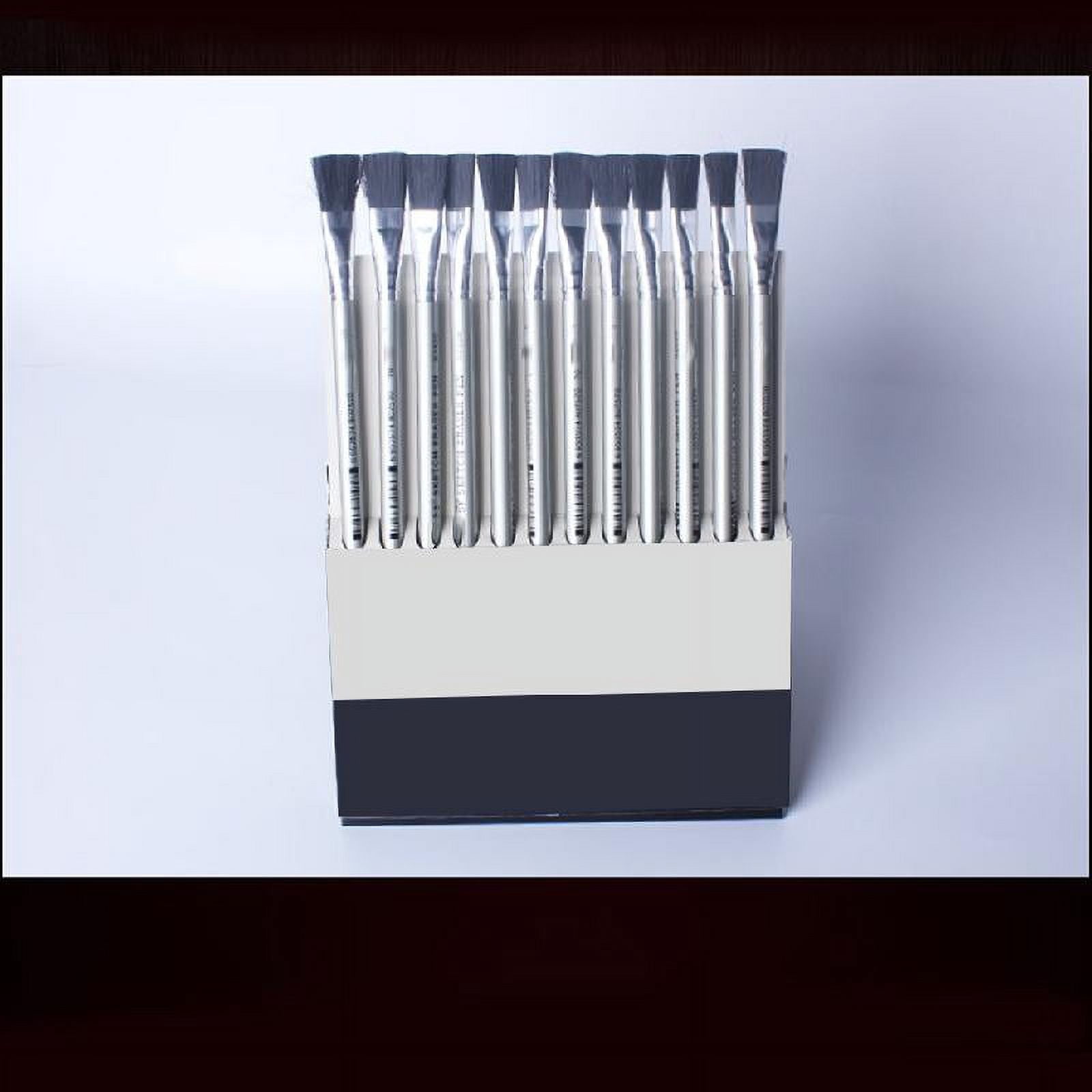 MANNYA 12 Pcs/Pack Dual-ended Erasers Pencils with Cleaning Brush Sketch Erasers Kit Highlight Eraser Pens for Artists Drawing