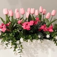 thumbnail image 3 of Scidweet 20 Pcs Artificial Flowers Fake Tulip, Pink Faux Tulip Flowers for Spring Indoor Table Wedding Decorations Mother's Day Easter Gifts, 3 of 10