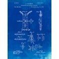 thumbnail image 2 of Borders, Cole 25x32 White Modern Wood Framed Museum Art Print Titled - PP428-Faded Blueprint Electric Welding Machine 1886 Patent Poster, 2 of 4