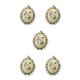 thumbnail image 1 of Kearding Kit de bordado para principiantes Costura a mano Costura Colgantes Collar DIY Punto de cruz Ornamento Herramienta, Beige Type2 NO2, 1 of 6