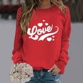 thumbnail image 2 of Clothing! Yajing Crewneck Sweatshirts Women Sweatshirt for Women Women's Casual Autumn Hoodless Fashion Printed Sweatshirt M Pink, 2 of 5