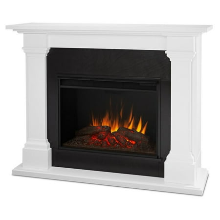 Callaway Grand Electric Fireplace In White By Real Flame Walmart Com
