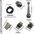 thumbnail image 2 of DIY Bolo Tie Making Kit Including Iron Bolo Tie Slide Clasp Alloy Cord Ends Nylon Cords Gunmetal, 2 of 9