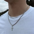 thumbnail image 3 of Simple Temperament Cross Pendant Necklace For Men Women Versatile Minimalist Vintage Necklaces Jewelry Accessories Gifts, 3 of 4