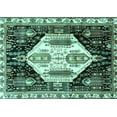 thumbnail image 1 of Ahgly Company Indoor Rectangle Persian Turquoise Blue Traditional Area Rugs, 4' x 6', 1 of 4