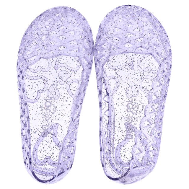 Zapatos Heart Jellies Girl Sole - 6 Púrpura DelSol DelSol Heart Sole Girl Jellies Shoes - 6 Purple Shoes Niña 1Pair