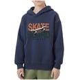 thumbnail image 3 of QIPOPIQ Sweat à Capuche pour Filles Imprimé Graphique Rétro Confortable avec Poche Pull 1-12 Ans Vêtements d'Hiver pour Enfants Liquidation, 3 of 8