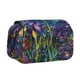 thumbnail image 1 of Disketp Cosmic Purple Irises Estuche de Lápices de Doble Capa con Tapa Abatible y Cremallera, Organizador Escolar para Adolescentes y Adultos, 1 of 7