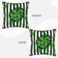 thumbnail image 3 of Kll Palm Greenery Decorative Throw Pillow Covers Velvet Soft For Couch Sofa Bedroom Living Room Outdoor -20"X20", 3 of 8