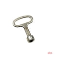 thumbnail image 2 of Eigraketly Válvula de agua del grifo de 2 piezas, llave Triangular, llave de Control eléctrico, cerradura de armario, elevador, Metro, trenes, llave Artesanía S Eigraketly GJ4107-02, 2 of 6