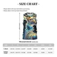 thumbnail image 4 of Naloa Colorful Stained Glass Deer Basketball Jersey Reversible Men's Mesh Athletic Sports Shirts Training Practice S-4XLXX-Large, 4 of 6
