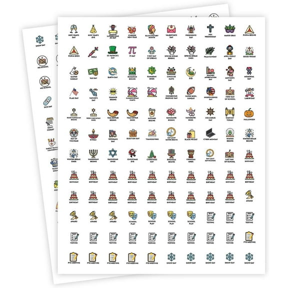 Teacher Planner Stickers for 2025 2026 School Calendar Lesson Plan Book Teacher Supplies 480