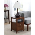 thumbnail image 2 of Pemberly Row End Table Nightstand Bedside Square in Wood - Espresso, 2 of 5