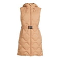 thumbnail image 5 of Swiss Tech Women's and Plus Long Onion Quilted Vest with Hood, 5 of 5