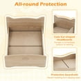 thumbnail image 6 of Spaco Elevated Pet Bed Frame with Rails and Cute Headboards, Cat Bed, Walnut, 6 of 9
