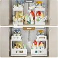 thumbnail image 6 of 2 Pack Under Sink Organizer With Next-Gen Ball-Bearing Slides,2-Tier Pull Out Cabinet Storage,Height Adjustable Drawer Shelf for Bathroom,Kitchen,Laundry,Cabinet,Pantry(Patent Pending), 6 of 8