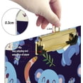thumbnail image 4 of GZHJMY Cartoon Koala Blue Clipboard,Standard A4 Letter Size Hardboard Office Clipboards with Low Profile Clip for Classrooms, Offices,Students-Silver Clip24 Whiteboard Clipboards, 4 of 7