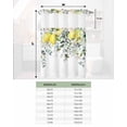 thumbnail image 6 of No Hook Shower Curtain with Snap in Liner, Watercolor Eucalyptus Leaves Lemon Sage Green Pattern Hotel Shower Curtains for Bathroom, Washable Shower Curtain Liner Set with Mesh Top Window, 60"x72", 6 of 6