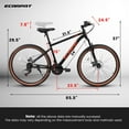 thumbnail image 3 of Ambifirner Mountain Bike 24 Inch Wheels, 21-Speed Mens Womens Trail Commuter City Mountain Bike,High Carbon steel Frame Disc Brakes Thumb Shifter Front Fork Bicycles, 3 of 7