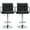 Black, variant on Yaheetech 2pcs PU Leather Adjustable Bar Stools for Dining Room, Black