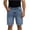 Light Blue, variant on Jean Shorts for Men Casual Vintage Washed Button Zipper Bermuda Denim Shorts Light Blue S