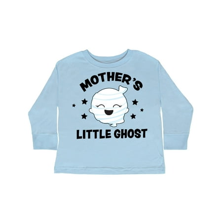 

Inktastic Cute Mother s Little Ghost with Stars Gift Toddler Toddler Girl Long Sleeve T-Shirt