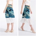 thumbnail image 4 of Dolphin Chic Chiffon Summer Dress: Beach Skirt with Polyester Straps, 4 of 6