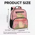 thumbnail image 7 of Jeiento Frog 13.5 Inch Kids Lightweight Preschool Backpack for Toddler Girls, Mushroom School Bag for 2-5 Year Old, 5 Compartment Bookbag, Pink, 7 of 7