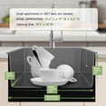thumbnail image 4 of 15 inch Drop In Bar Sink, 15x15" Single Bowl Topmount Stainless Steel Handmade 16 Gauge Top Counter for Wet Bar RV Outdoor Small Kitchen Sink Basin Black, 4 of 7