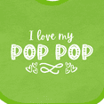 thumbnail image 4 of Inktastic I Love My Pop Pop with Hearts Boys or Girls Baby Bib, 4 of 4