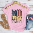 thumbnail image 2 of jobturf American Flag Tops Women Summer Cute Short Sleeve Tunic Shirt Patriotic 4th of July Tee Memorial Day Tshirt Girls Crop Tops, 2 of 5