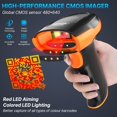 thumbnail image 2 of Bluetooth & 2.4GHz Wireless Barcode Scanner with Patented Color Light Technology for Color Barcodes, 2D/1D QR Code Reader, Customizable Settings & Wireless Charging Cradle, 2 of 8