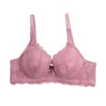 thumbnail image 3 of Sokhug Women's Plus Size Bra,Casual Lace Shaping Cup Plus Size Extra-Elastic Wirefree Underwear, 3 of 3