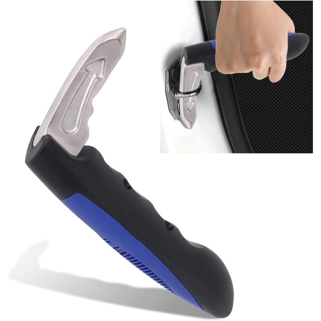 FANNGYX Car Handle Assist with Window Breaker Emergency Tool, Multifunction Auto Door Assist, Elderly & Handicapped Support, Grab Bar, Blue LG618-410