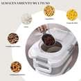 thumbnail image 4 of Contenedor para Croquetas, Contenedor Hermético para Alimento de Mascotas de Gran Capacidad, Almacenamiento Alimentos para Perros Plegable con Asa, para Perro, Gato, Pájaros y Conejo, 4 of 4