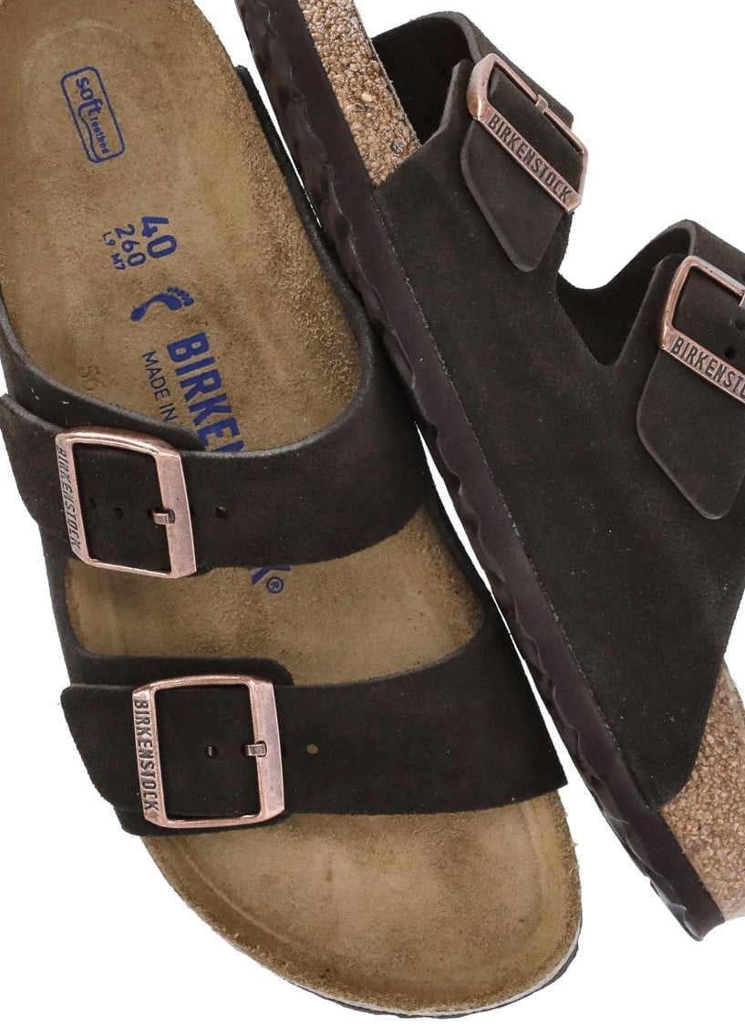 Birkenstock Arizona Soft Footbed Narrow Width Suede Sandal, 39