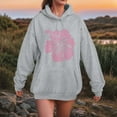 thumbnail image 5 of Gubotare Hoodies for Women Soft Fleece Half Zip Up Hoodie Long Sleeve Casual Pullover Oversized Sweatshirt Hooded Tops Sweatshirt for Women (Light Gray,L), 5 of 6