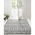 thumbnail image 1 of Rugs.com Moroccan Trellis Shag Collection Rug – 8' Square Gray Shag Rug Perfect for Living Rooms, Kitchens, Entryways, 1 of 5