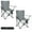 2PACK-GRAY, variant on KingCamp 2-Pack Folding Camping Chairs, Support 220 lbs, Collapsible Camping Chairs with Carry Bag, Lightweight Portable Outdoor Chair for Camping & Sports