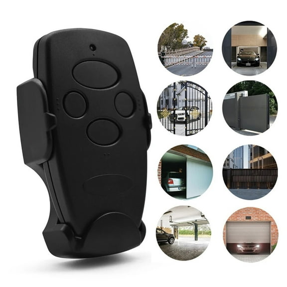 Universal Garage Door Keychain Remote with Wireless RF, Compatible Automatic Gates & Home Systems, Durable Fire-Resistant Plastic Secure Access