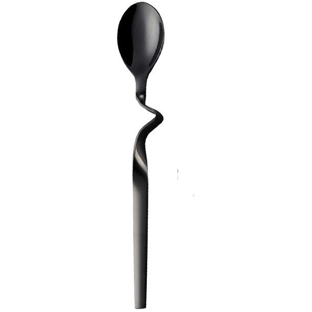 Cuchara para café expreso, cuchara para miel y mermelada Seeshine de acero inoxidable, cuchara para remover café con mango curvo, juego de 1